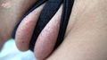 Thong panties clinging to shaved labia.jpg