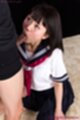 Araki mai on her knees wearing uniform sucking cock