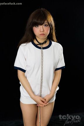Gym class girl Asou Miku face fucked wearing bondage chain
