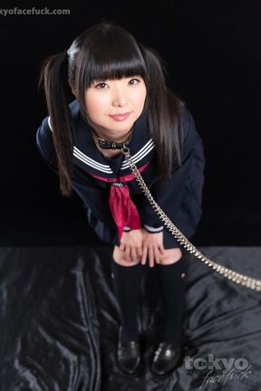 Kogal Himeno Miku in pigtails face fucked wearing uniform