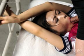 Yamada Reika in uniform wearing bondage chain face fucked and facial