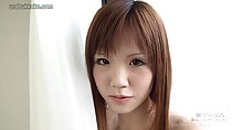 Dark eyes auburn long hair