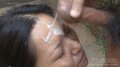 Big creamy facial over her forehead.jpg